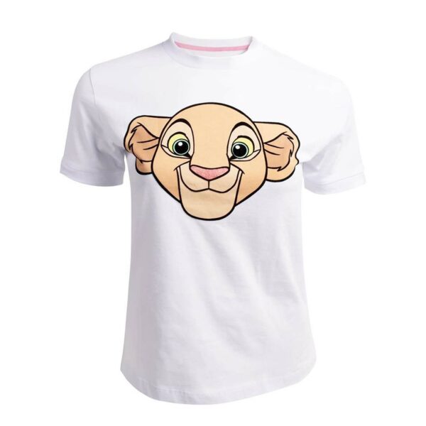 Hvid Løvernes Konge T-shirt til Damer med Nala på brystet