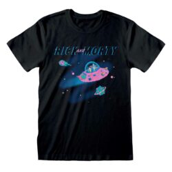 Sort Rick And Morty in Space T-shirt