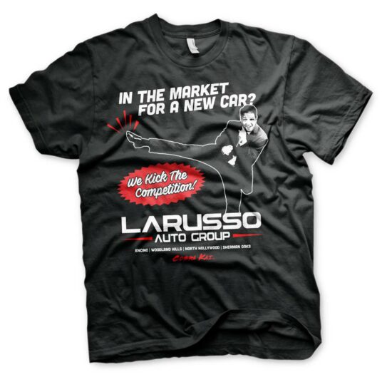 Sort T-shirt med Larusso Auto Group tryk