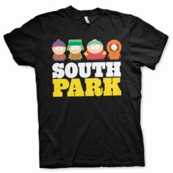 Sort South Park T-shirts med de fire drenge