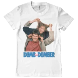 Hvid Dum og Dummere T-shirt med Harry og Lloyd