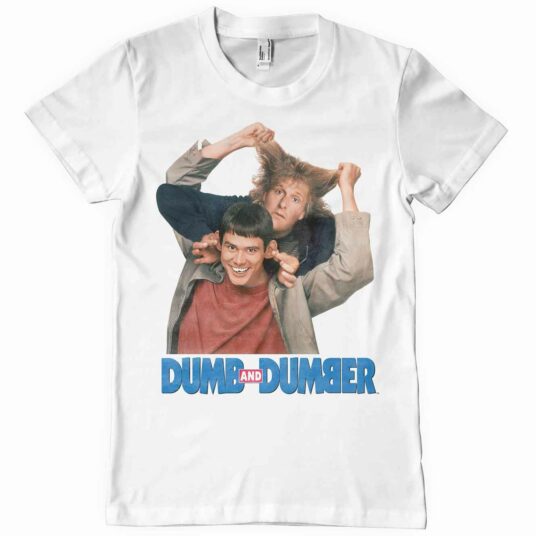 Hvid Dum og Dummere T-shirt med Harry og Lloyd