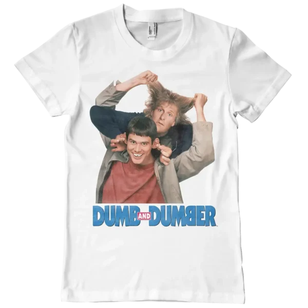 Hvid Dum og Dummere T-shirt med Harry og Lloyd