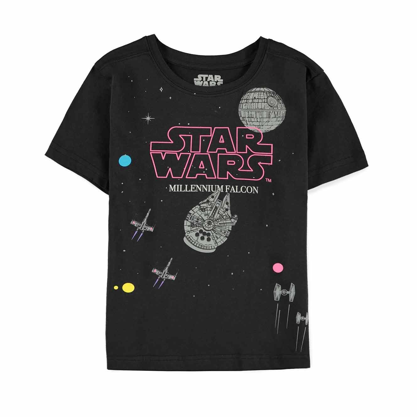 Køb Star Wars Retro Millennium Falcon Børne T-Shirt | levering -