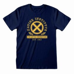 Navy Blue X-Men Xaviers Insitute T-shirt
