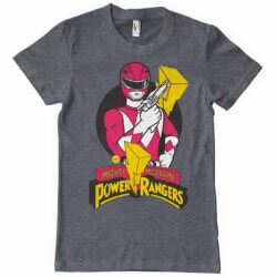 Mørkegrå Power Rangers T-shirt med Red Ranger