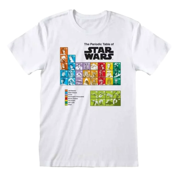 Hvid Star Wars Periodic Table T-shirt