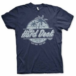 Navy blå Top Gun T-shirt med The Hard Deck logoet trykt på brystet