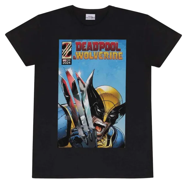 Sort Deadpool & Wolverine Wolverine Reflection T-shirt
