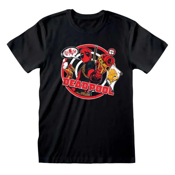 Sort Deadpool Crosshair T-shirt