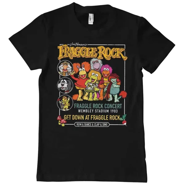 Sort Fragglerne Koncert T-shirt