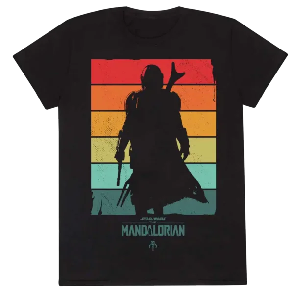 Sort The Mandalorian Retro Silhouette T-shirt