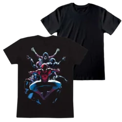 Sort Spider-Man Spider-verse Rygprint T-shirt