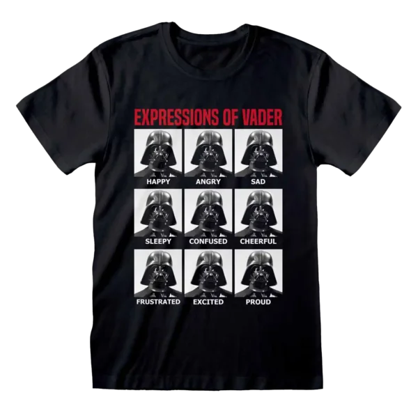 Sort Star Wars Expressions of Vader T-shirt