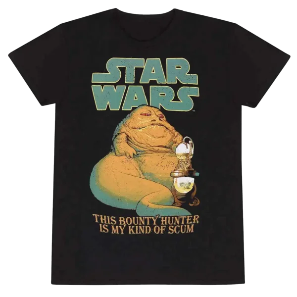 Sort Star Wars Jabba The Hutt Scum T-shirt