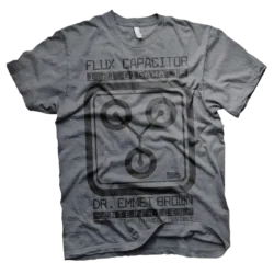 Mørk heather Tilbage til Fremtiden Flux Capacitor T-shirt