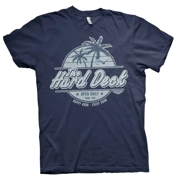 Navy Blue Top Gun The Hard Deck T-shirt