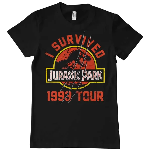 Sort Jurassic Park 1993 Tour T-shirt